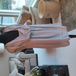 Foreign Exchange sheer silky gray dress, tunic, Top
